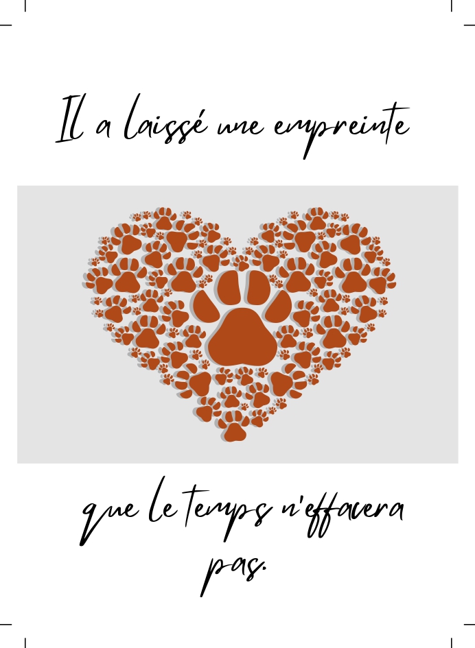 Cartes de condoléances (coeur rouge) 30 pièces