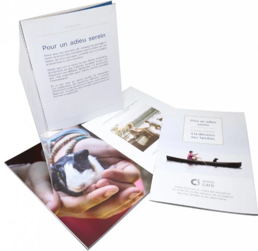 	
RESERVE AUX MEMBRES - Livret d'aide à la décision: guide sur le chemin de fin de vie de leur animal (vendu par lot de 10 livrets)